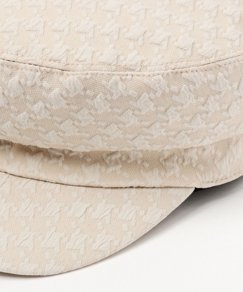 LAKOLE(ラコレ)の「千鳥ジャカードマリンキャスケット / 179577(キャスケット・レディース・ブラック/アイボリー・FREE)」の9枚目の写真