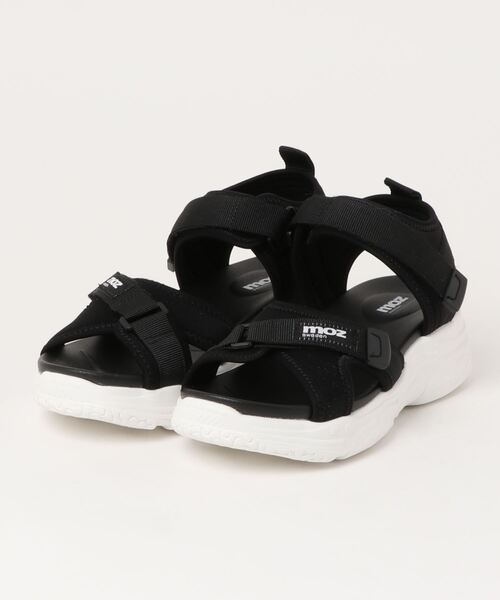 BETTY CLUB（ベティクラブ）の「moz(モズ)クロスベルト厚底クッションスポーツサンダル（サンダル・レディース・キャメル/ブラック×ホワイト/マルチ/ベージュ/シルバー・M/LL/L/S）」の21枚目の写真