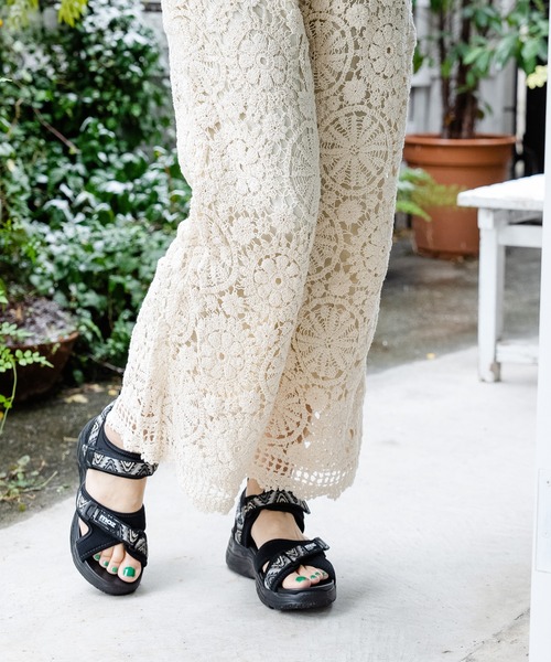 セール】moz(モズ)クロスベルト厚底クッションスポーツサンダル