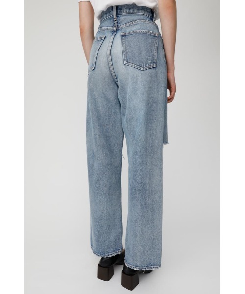 MOUSSY(マウジー)の「HW CRASH LOOSE STRAIGHT(デニムパンツ・レディース・ブルー・26inch/25inch/23inch/24inch)」の3枚目の写真