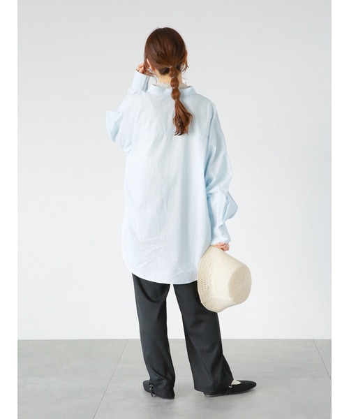 ehka sopo(エヘカソポ)の「ワイドスラックス(スラックス・レディース・ブルー/ブラック/キナリ・フリ-)」の16枚目の写真