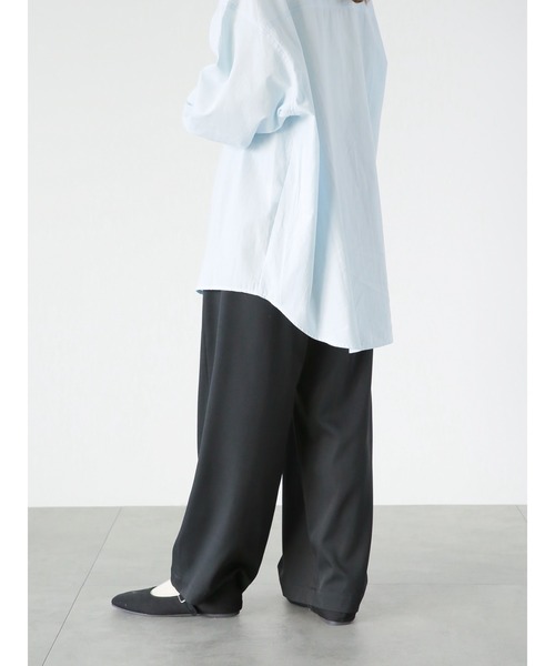 ehka sopo(エヘカソポ)の「ワイドスラックス(スラックス・レディース・ブルー/ブラック/キナリ・フリ-)」の20枚目の写真