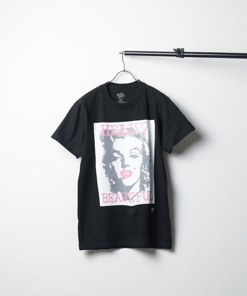 B.I.D.(ビーアイディー)の「《Radio Days》MARILYN MONROE S/S TEE マリリンモンロー プリントTシャツ(Tシャツ/カットソー・レディース・ホワイト/ブラック・MEDIUM/X-LARGE/LARGE)」の1枚目の写真