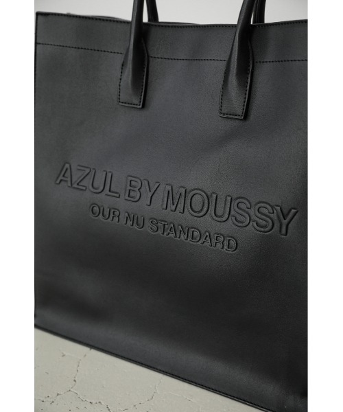 AZUL by moussy(アズールバイマウジー)の「AZUL EMBOSS TOTE BAG/アズールエンボストートバッグ(ショルダーバッグ・メンズ・ブラック・FREE)」の5枚目の写真