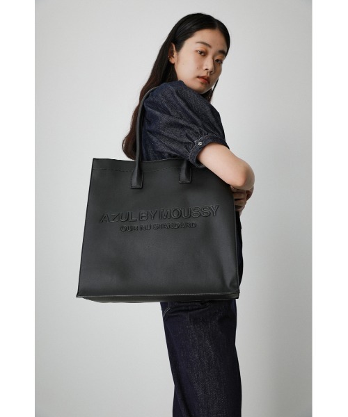 AZUL by moussy(アズールバイマウジー)の「AZUL EMBOSS TOTE BAG/アズールエンボストートバッグ(ショルダーバッグ・メンズ・ブラック・FREE)」の10枚目の写真