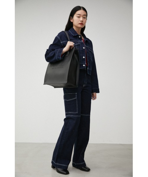 AZUL by moussy(アズールバイマウジー)の「AZUL EMBOSS TOTE BAG/アズールエンボストートバッグ(ショルダーバッグ・メンズ・ブラック・FREE)」の12枚目の写真