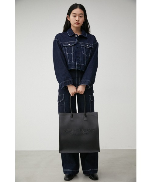 AZUL by moussy(アズールバイマウジー)の「AZUL EMBOSS TOTE BAG/アズールエンボストートバッグ(ショルダーバッグ・メンズ・ブラック・FREE)」の14枚目の写真