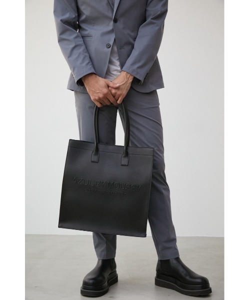 AZUL by moussy(アズールバイマウジー)の「AZUL EMBOSS TOTE BAG/アズールエンボストートバッグ(ショルダーバッグ・メンズ・ブラック・FREE)」の17枚目の写真