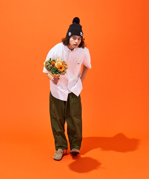 TOWNCRAFT（タウンクラフト）の「TOWN CRAFT/タウンクラフト 別注 ボタンダウンシャツ/ワンポイント 半袖シャツ（シャツ/ブラウス・メンズ・ホワイト/ライトグレー/サックスブルー/その他/ストライプ/チェック・MEDIUM/LARGE）」の7枚目の写真