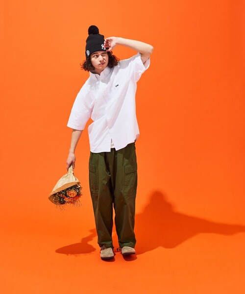 TOWNCRAFT（タウンクラフト）の「TOWN CRAFT/タウンクラフト 別注 ボタンダウンシャツ/ワンポイント 半袖シャツ（シャツ/ブラウス・メンズ・ホワイト/ライトグレー/サックスブルー/その他/ストライプ/チェック・MEDIUM/LARGE）」の11枚目の写真