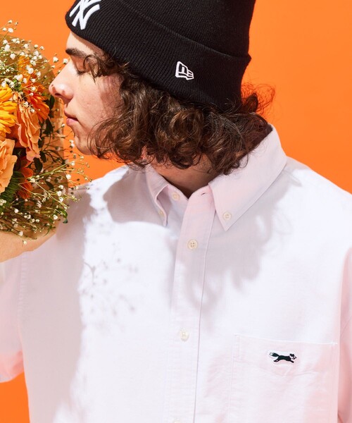 TOWNCRAFT（タウンクラフト）の「TOWN CRAFT/タウンクラフト 別注 ボタンダウンシャツ/ワンポイント 半袖シャツ（シャツ/ブラウス・メンズ・ホワイト/ライトグレー/サックスブルー/その他/ストライプ/チェック・MEDIUM/LARGE）」の10枚目の写真