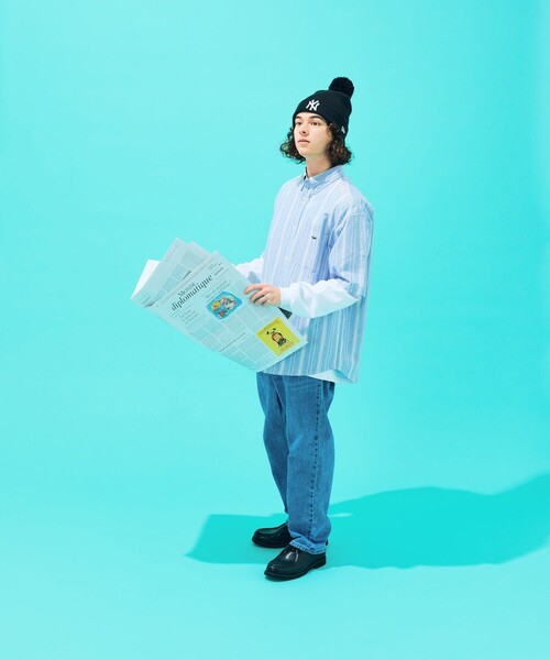 TOWNCRAFT（タウンクラフト）の「TOWN CRAFT/タウンクラフト 別注 ボタンダウンシャツ/ワンポイント 半袖シャツ（シャツ/ブラウス・メンズ・ホワイト/ライトグレー/サックスブルー/その他/ストライプ/チェック・MEDIUM/LARGE）」の20枚目の写真