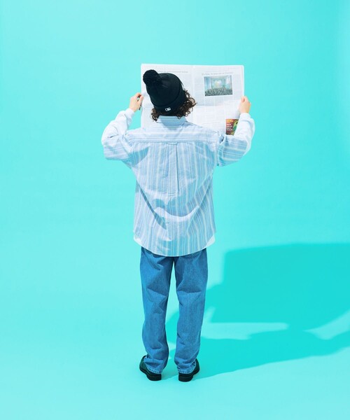 TOWNCRAFT（タウンクラフト）の「TOWN CRAFT/タウンクラフト 別注 ボタンダウンシャツ/ワンポイント 半袖シャツ（シャツ/ブラウス・メンズ・ホワイト/ライトグレー/サックスブルー/その他/ストライプ/チェック・MEDIUM/LARGE）」の22枚目の写真