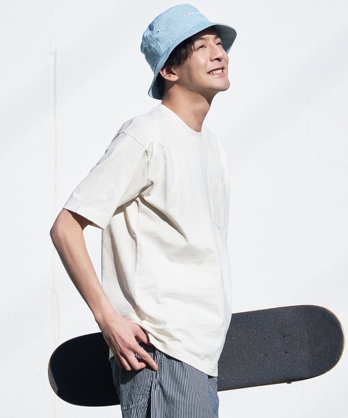 LB/S (エルビーエス)の「汗染みの目立ちにくいTシャツ ZEROSTAIN ゼロステイン 撥水性 UVカット スラブ胸ポケット付き クルーネックTシャツ(Tシャツ/カットソー・メンズ・アイボリー/ブラック/ネイビー/ブルー/スミクロ/カーキ・MEDIUM/X-LARGE/LARGE/SMALL)」の17枚目の写真