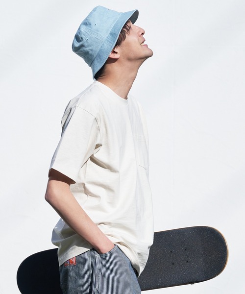 LB/S (エルビーエス)の「汗染みの目立ちにくいTシャツ ZEROSTAIN ゼロステイン 撥水性 UVカット スラブ胸ポケット付き クルーネックTシャツ(Tシャツ/カットソー・メンズ・アイボリー/ブラック/ネイビー/ブルー/スミクロ/カーキ・MEDIUM/X-LARGE/LARGE/SMALL)」の18枚目の写真