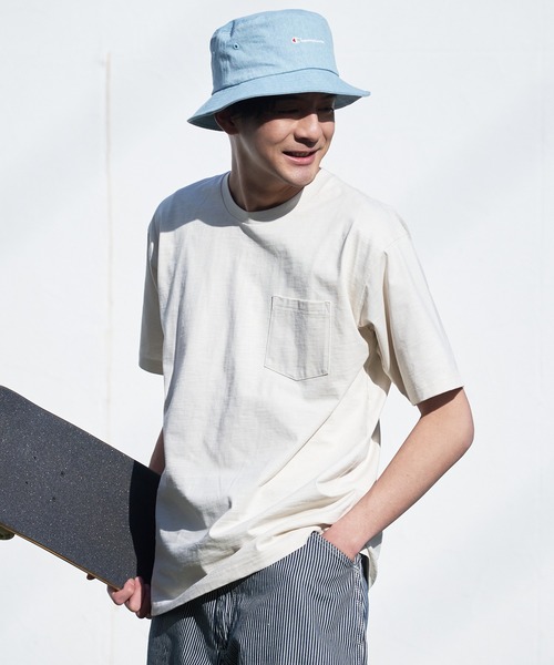 LB/S (エルビーエス)の「汗染みの目立ちにくいTシャツ ZEROSTAIN ゼロステイン 撥水性 UVカット スラブ胸ポケット付き クルーネックTシャツ(Tシャツ/カットソー・メンズ・アイボリー/ブラック/ネイビー/ブルー/スミクロ/カーキ・MEDIUM/X-LARGE/LARGE/SMALL)」の21枚目の写真