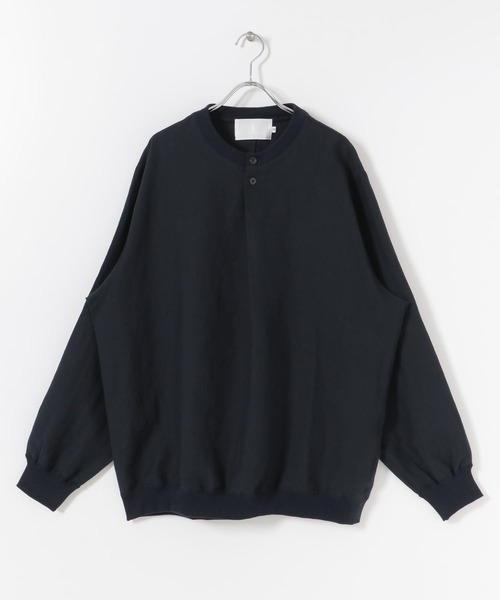 K ITO(ケーイトウ)の「K ITO 高密度-/60リネンプルオーバー(Tシャツ/カットソー・メンズ・ホワイト/ネイビー・2/3)」の12枚目の写真