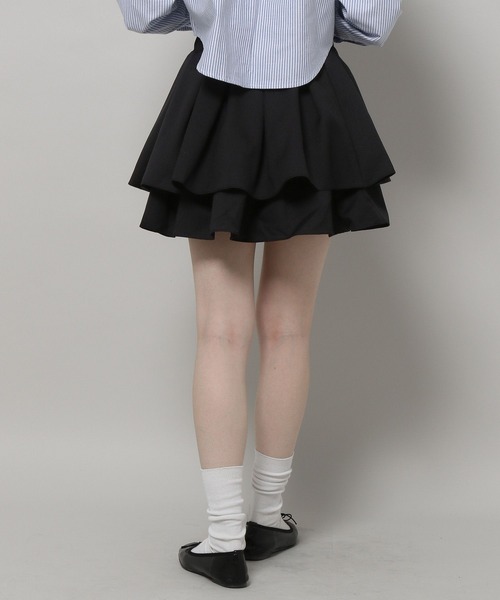 ALAND(エーランド)の「3.3 Field Trip/2レイヤードミニスカート 2198738(スカート・レディース・グレー/ブラック・FREE)」の7枚目の写真