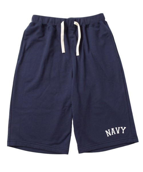 GLAZOS（グラソス）の「[ワイド]ミニ裏毛・カレッジプリントハーフパンツ【セットアップ対応】（その他パンツ・キッズ・ネイビー/オートミール・170cm/140cm/150cm/160cm）」の14枚目の写真