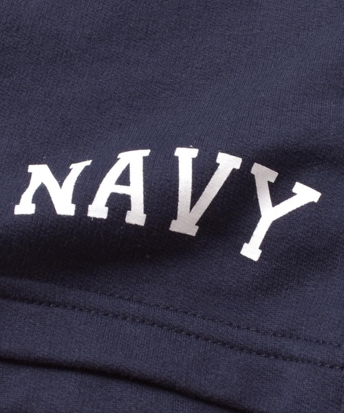 GLAZOS（グラソス）の「[ワイド]ミニ裏毛・カレッジプリントハーフパンツ【セットアップ対応】（その他パンツ・キッズ・ネイビー/オートミール・170cm/140cm/150cm/160cm）」の15枚目の写真