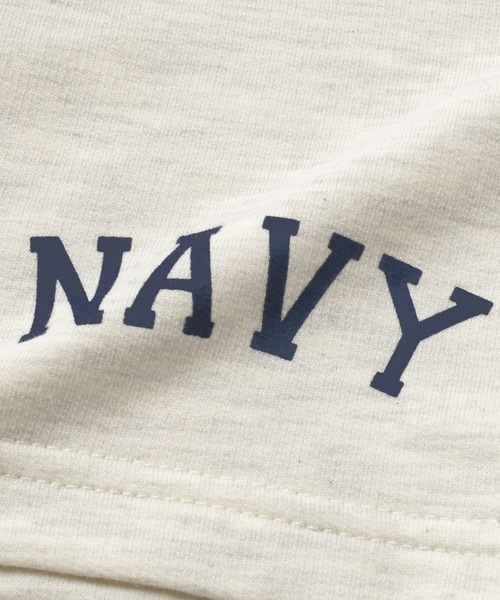 GLAZOS（グラソス）の「[ワイド]ミニ裏毛・カレッジプリントハーフパンツ【セットアップ対応】（その他パンツ・キッズ・ネイビー/オートミール・170cm/140cm/150cm/160cm）」の17枚目の写真