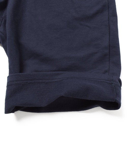 GLAZOS（グラソス）の「[ワイド]ミニ裏毛・カレッジプリントハーフパンツ【セットアップ対応】（その他パンツ・キッズ・ネイビー/オートミール・170cm/140cm/150cm/160cm）」の10枚目の写真