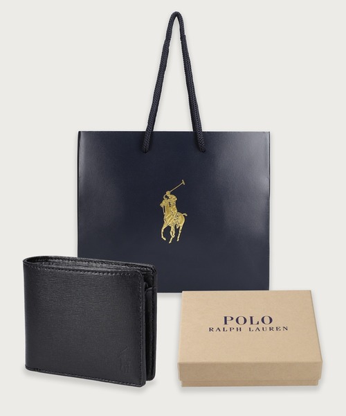エンボスレザー ビルフォールド コイン ウォレット（財布）｜POLO