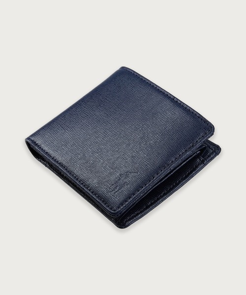 Polo Ralph Lauren エンボスレザービルフォールドコインウォレット POLO RALPH LAUREN 財布 エンボスレザー ビルフォールド コイン