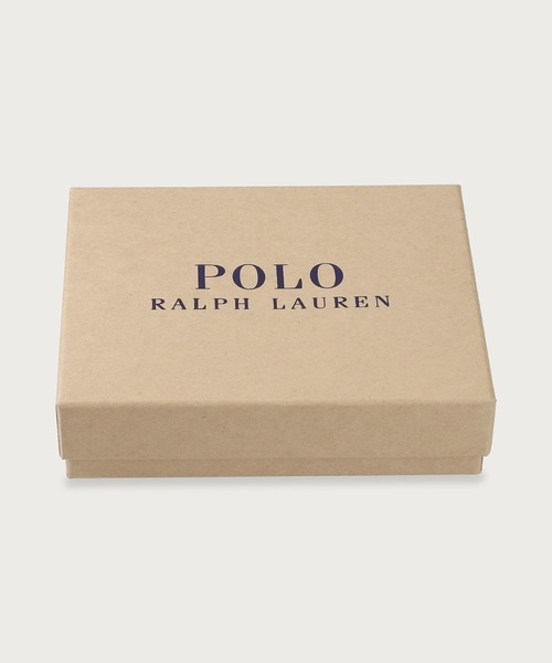 Polo Ralph Lauren エンボスレザービルフォールドコインウォレット POLO RALPH LAUREN 財布 エンボスレザー ビルフォールド コイン