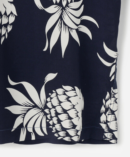 KAHANAMOKU ハワイアンプリント 半袖シャツ SUN SURF アロハシャツ メンズ サンサーフ ハワイアンシャツ