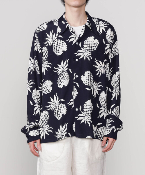 DUKE KAHANAMOKU(デューク カハナモク)の「DUKE KAHANAMOKU | ハワイアンシャツ パイナップル MEN(シャツ/ブラウス・メンズ・ブルー系その他5・L/XL)」の9枚目の写真