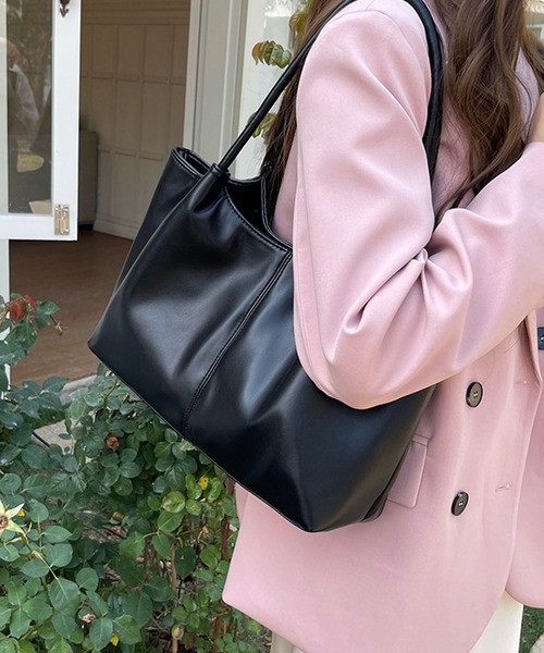 meJane(ミージェーン)の「クラシカルダブルハンドル トートバッグ(トートバッグ・レディース・アイボリー/ブラック・FREE)」の2枚目の写真