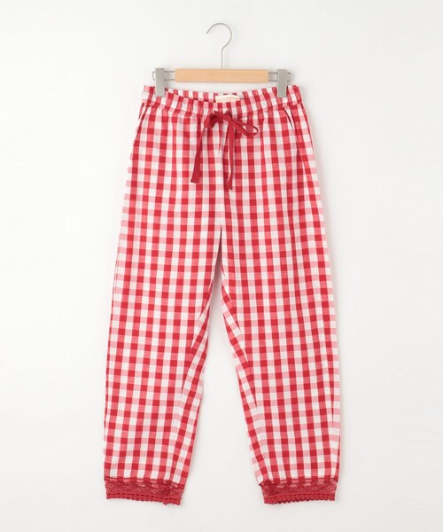 ◆SEMICOUTURE 裾レースイージーパンツ