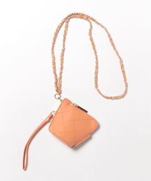 カシュカシュ cachecache / キルティングポーチ付きスマホストラップセット