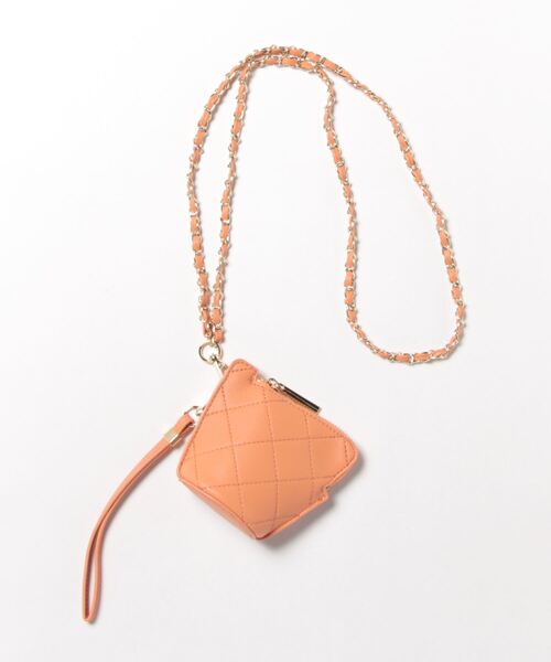 cache cache(カシュ カシュ)の「カシュカシュ cachecache / キルティングポーチ付きスマホストラップセット(ショルダーバッグ・レディース・ブラウン/ブラック/オレンジ/ベージュ系その他/グリーン・FREE)」の5枚目の写真