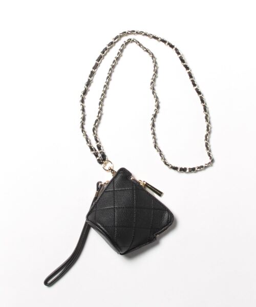 cache cache(カシュ カシュ)の「カシュカシュ cachecache / キルティングポーチ付きスマホストラップセット(ショルダーバッグ・レディース・ブラウン/ブラック/オレンジ/ベージュ系その他/グリーン・FREE)」の2枚目の写真