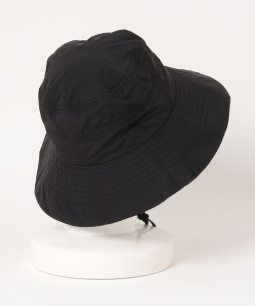 Champion(チャンピオン)の「(LF)【Champion】ブランド ワッペン あご紐付き タフタハット(ハット・レディース・モスグリーン/ネイビー/ブラック/グレイッシュベージュ・ONE SIZE)」の5枚目の写真