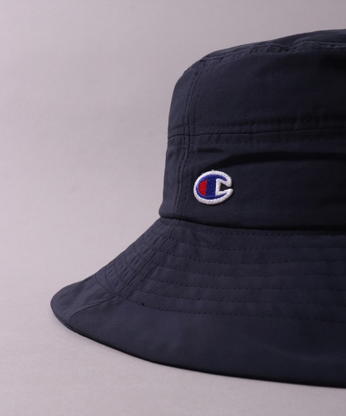 Champion(チャンピオン)の「(LF)【Champion】ブランド ワッペン あご紐付き タフタハット(ハット・レディース・モスグリーン/ネイビー/ブラック/グレイッシュベージュ・ONE SIZE)」の19枚目の写真