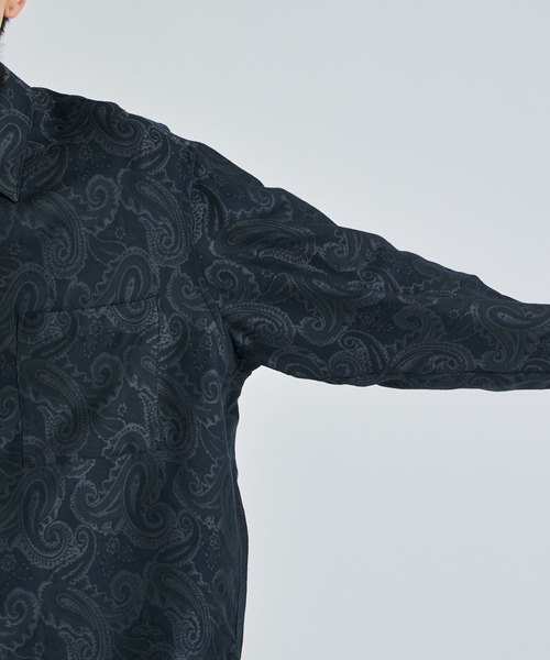 superNova./スーパーノヴァ】Big shirt jacket 弐 - Paisley jacquard