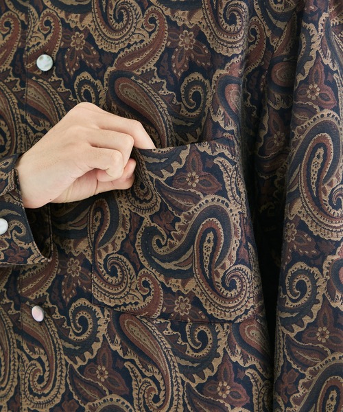 トップス superNova. BIG shirt jacket superNova./スーパーノヴァ】Big shirt jacket 弐 - Paisley jacquard