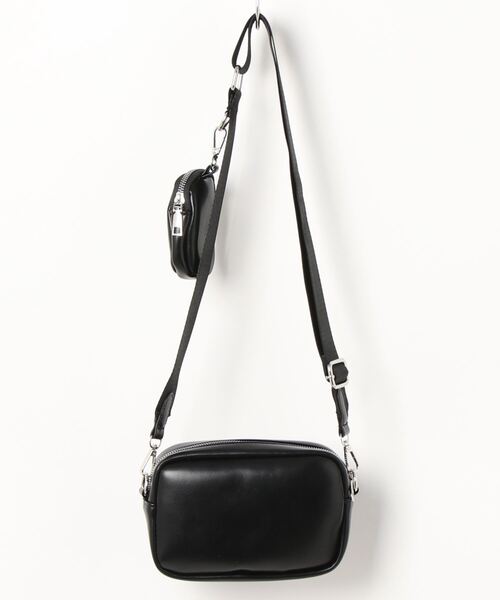 Miscere（ミスケーレ）の「◇【マルチケース付き】スクエアミニショルダーバッグ GLBG-001（ショルダーバッグ・レディース・アイボリー/ブラック・FREE）」の5枚目の写真