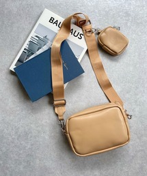 Miscere | ◇【マルチケース付き】スクエアミニショルダーバッグ GLBG-001(ショルダーバッグ)