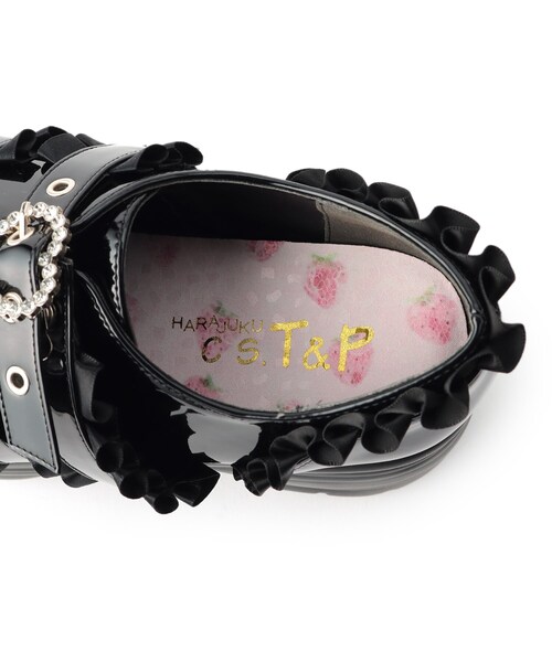 cs T&P(シーエスティーアンドピー)の「厚底キラキラビジュー付きスニーカー(スニーカー・レディース・ホワイト系2/ブラック系1・M/S/L/LL)」の13枚目の写真