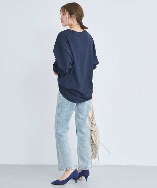 attiree（アティレー）の「【トレンドスタイルが完成する！】ハイウエストセミフレアデニムパンツ（デニムパンツ・レディース・ネイビー/ブルー系その他/ブルー・X-SMALL/MEDIUM/LARGE/SMALL）」の18枚目の写真
