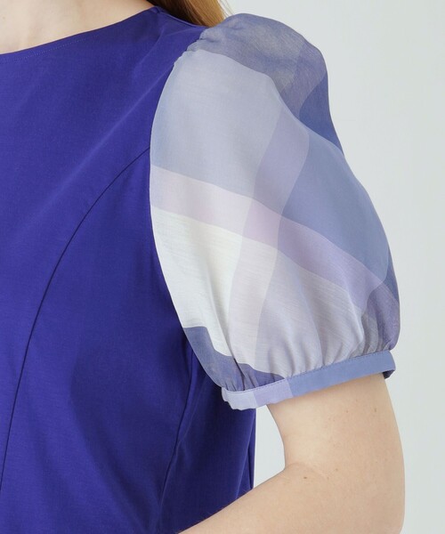 BLUE LABEL CRESTBRIDGE(ブルーレーベルクレストブリッジ)の「コットンスムースジャージートップス(Tシャツ/カットソー・レディース・ホワイト/ダークネイビー/ブルー系その他4・38)」の15枚目の写真