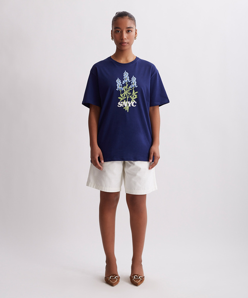 Saturdays NYC(サタデーズ ニューヨークシティ )の「Blue Bonnets Standard Ss Tee(Tシャツ/カットソー・メンズ・ベージュ/ネイビー・L/M/S/XL/X-SMALL)」の4枚目の写真