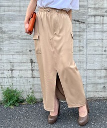 mi via loca | リメイク風スリットカーゴスカート(スカート)