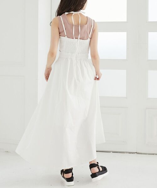 MAJESTIC LEGON(マジェスティックレゴン)の「スクエアネックタンクトップ(タンクトップ・レディース・オフホワイト/ピンク/グリーン/ブラック・MEDIUM)」の5枚目の写真