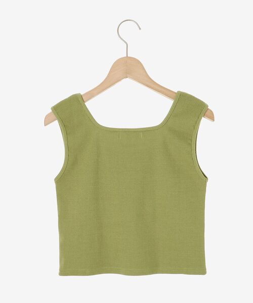 MAJESTIC LEGON(マジェスティックレゴン)の「スクエアネックタンクトップ(タンクトップ・レディース・オフホワイト/ピンク/グリーン/ブラック・MEDIUM)」の17枚目の写真