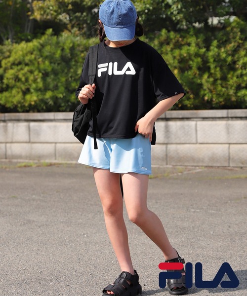 ロカウェア　９０’sユニフォームセットアップ タオル生地 UVカット率90％FILAロゴ入り水着セット（水着）｜antiqua